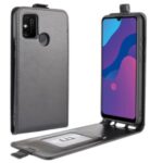 Crazy Horse Vertical Flip Leather Cell Phone Shell for Honor Play 9A – Black