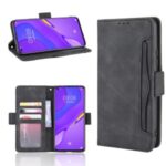 Multiple Card Slots Stand Leather Cell Phone Cover for Huawei nova 7 5G – Black