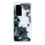 Glitter Sequins Inlaid Pattern Painting TPU Soft Shell for Huawei P40 Pro – Lace Flower