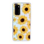 Glitter Sequins Inlaid Pattern Painting Soft TPU Back Case for Huawei P40 – Sunflower