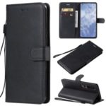 Leather Stand Case with Card Slots for Xiaomi Mi 10/Mi 10 Pro – Black