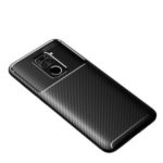 Carbon Fiber Dropproof  TPU Cell Cover for Xiaomi Redmi Note 9 – Black