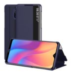 View Window Flip Leather Stand Protective Case for Xiaomi Redmi 8A – Blue