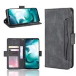 Multiple Card Slots Protection Magnetic PU Leather Shell for Xiaomi Mi 10 Lite 5G/10 Youth 5G – Black