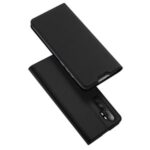 DUX DUCIS Skin Pro Series Leather Case with Card Slot Protective Shell for Xiaomi Mi Note 10 Lite – Black