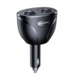USAMS US-CC099 C16 Dual USB & Cigarette Lighter Holes Digital Display Car Charger