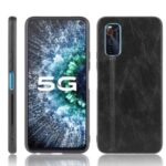 PU Leather Coated PC + TPU Hybrid Cover Cell Phone Shell for vivo iQOO Neo3 5G – Black