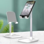 Desktop Adjustable Cell Phone Stand Fordable Holder – Silver