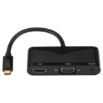 V83 Type-C to 4K HDMI + VGA + 3.5mm Audio + USB Multi-function Adapter