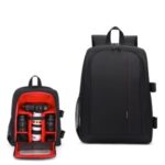 DSLR SLR Camera Shoulder Case Bag Backpack for Canon EOS Nikon Sony – Red