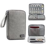 BAONA BN-D004 Digital Accessories Storage Bag Large Capacity for Data Line Earphone Cable Hard Disk etc. – Grey