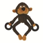 Pet Dog Puppy Sound Chew Toy Squeaky Plush Monkey Hippo Bear Doll – Monkey