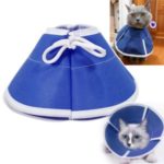 Non-woven Cone Protective Collar Pet Dogs Cat Wound Healing Protection Cover – Blue/Size: S