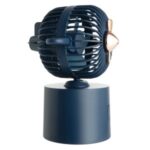 F7 Mini Portable Quiet USB Desk Fan Home Office Electric Oscillating Table Cooler – Blue