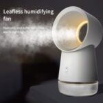 R003 Bladeless Humidification Fan USB Rechargeable Spray Desktop Mini Fan