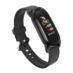 YD8 Silicone Strap Wristband Smart Bracelet Fitness Tracker Heart Rate Baby Temperature Monitor – Black