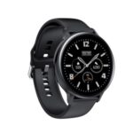 GW32 1.28 inch Round Touch Screen Sports Smart Bracelet Heart Rate Blood Pressure Monitor Wristband – Black