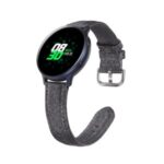 20mm PU Leather Wrist Strap Band for Samsung Galaxy Watch 42mm / Gear Sport / Huami Amazfit GTR 42mm – Black