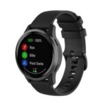 Silicone Smart Watch Replacement Strap for Garmin Vivoactive 4 – Black