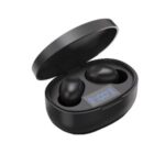 T12 LED Digital Display TWS Bluetooth Headsets Waterproof Wireless Sports Headsets with Charing Bin – Black