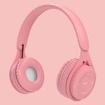 Macarons Wireless Headset Over-ear Gaming Bluetooth Headsets – Pink