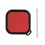 [4K Lens/Leica]Housing Case for Insta360 ONE R Camera Diving Lens Filter Lens Accessories – Red