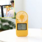 Fan of Game Machine USB Charging Portable Neck Hanging Small Hand-held Fan – Yellow