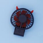 Devil Elk Style USB Rechargeable 270° Adjustable Handheld Mini Fan – Blue