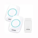 CACAZI Home Wireless Doorbell Smart Bell Remote Waterproof Doorbell – White/US Plug – White//US Plug