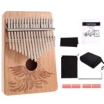 17 Keys Kalimba Thumb Piano Instruments Mahogany Wood with Case Bag – 17 Keys Kalimba/Black Case