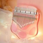 VBH Thumb Acrylic Crystal Transparent Finger Cat Claw Kalimba Crystal Style (Cat Claw+Free Items+Bag) – 17-key