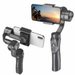 H4 Three Axis Stabilizer for Mobile Phone Pan Tilt Anti – shake Shooting Stabilizer