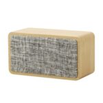 Q2 Wooden Wireless Bluetooth Speaker HD Deep Bass HiFi Stereo Sound Box Headset Music Box – Yellow