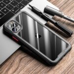 Elegant Drop-resistant PC + TPU Hybrid Phone Case Cover [Precise Cutout] for Apple iPhone 11 Pro 5.8 inch – Black