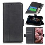 Protective Magnet Adsorption Leather Stand Wallet Phone Cover for iPhone 12 5.4 inch – Black