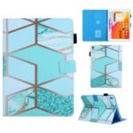 Pattern Printing Stand Leather Card Slots Tablet Cover for iPad 10.2 (2019)/Air 10.5 inch (2019) – Stone Grain