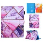Pattern Printing Stand Card Holder Leather Case for iPad 9.7-inch (2018)/(2017)/Air 2/Air (2013) – Geometric Pattern