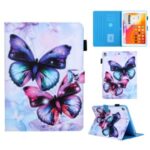 Pattern Printing Stand Card Holder Leather Case for iPad 9.7-inch (2018)/(2017)/Air 2/Air (2013) – Butterfly