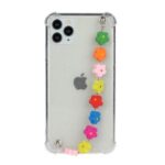 Chain Bracelet Style Soft TPU Mobile Phone Case for iPhone 11 Pro 5.8 inch – Colorful Flower