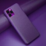 Solid Color PU Leather Coated TPU Case for iPhone 11 Pro Max 6.5 inch – Purple