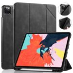 DG.MING See Series Auto Wake & Sleep Leather Phone Case for Apple iPad Pro 11-inch (2020)/(2018) – Black