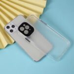 Carbon Fiber Texture Transparent PC+TPU Phone Cover for iPhone 11 Pro 5.8-inch – Black
