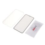 BX Ultra-thin Liquid Silicone Case with Tempered Glass Screen Protector for iPhone XS Max 6.5 inch – White