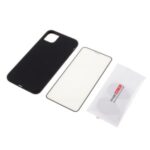 BX Ultra-thin Liquid Silicone Shell with Tempered Glass Screen Protector for iPhone 11 Pro Max 6.5 inch – Black