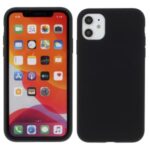 BX Ultra-thin Liquid Silicone Phone Shell Case for iPhone 11 6.1 inch – Black