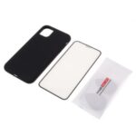 BX Ultra-thin Liquid Silicone Case with Tempered Glass Screen Protector for iPhone 11 6.1 inch – Black