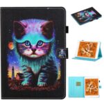Pattern Printing Card Slots Stand Flip Leather Case for iPad Mini/Mini 2/Mini 3/Mini 4/Mini (2019) 7.9 inch – Cat