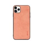 HAT PRINCE ENKAY PC-029 Business Series Cloth Texture TPU+PU Leather Phone Case for iPhone 11 Pro 5.8-inch – Pink