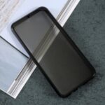 Full Covering Magnetic Adsorption Metal Frame + Anti-peep Tempered Glass Hybrid Case for Samsung Galaxy A50 – Black