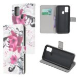 Pattern Printing PU Leather Wallet Stand Phone Cover for Samsung Galaxy M31 – Kapok